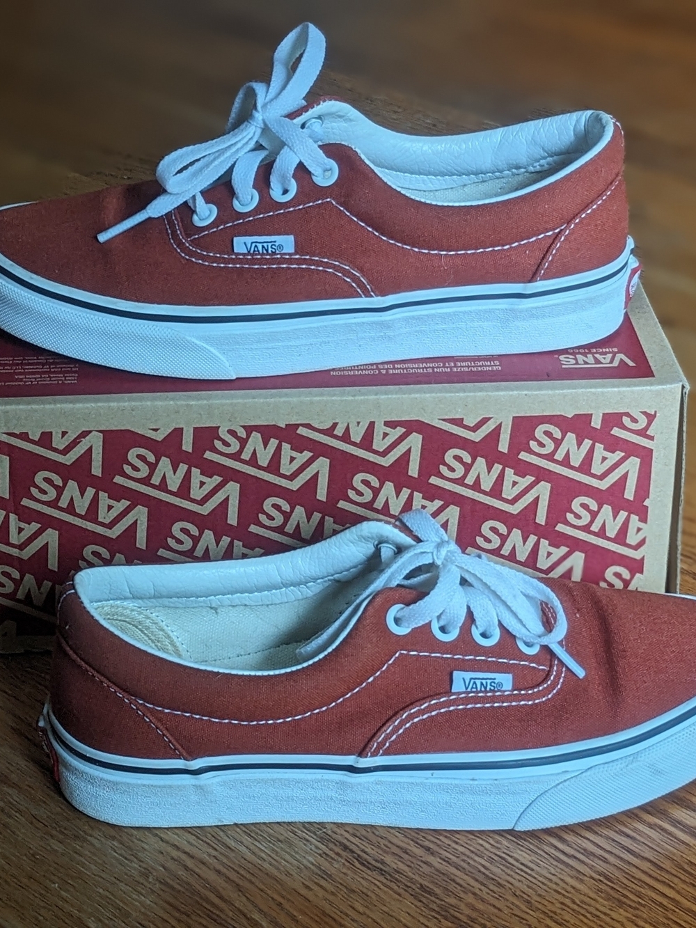 Vans Authentic Era Sneakers in Rust Orange Women's 6.5